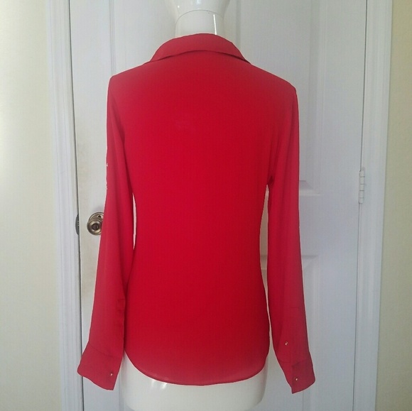 Express Red Shirt XXS - Picture 3 of 5